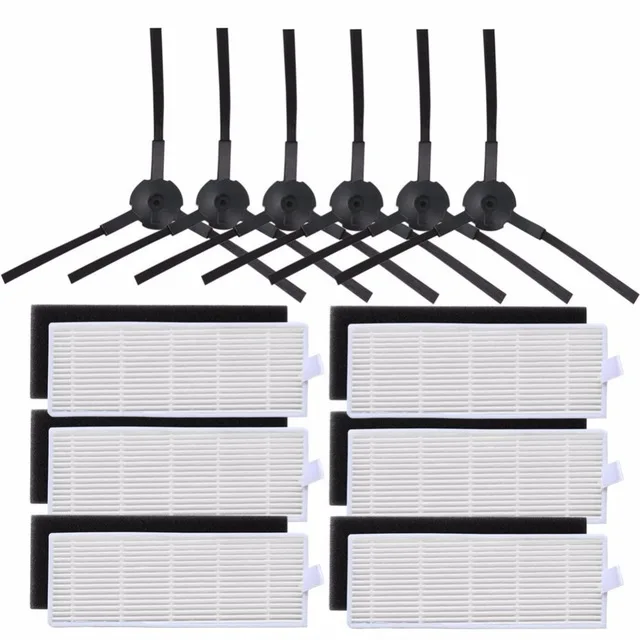 iLife A4 A4S A40 Polaris PVCR 0726W 0826 0926 Main Side Brush Hepa Filter Replacement Part  Spirit Robot Vacuum Accessories Set 2