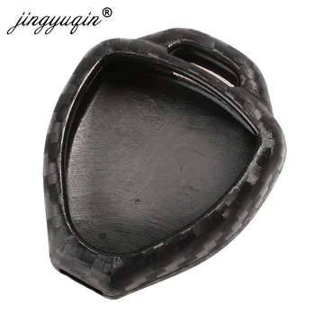 Keyforkess 2/3/4 pulsante in fibra di carbonio copertura chiave a distanza per auto in Silicone per Toyota Camry Corolla Avalon Venza Hilux Vitz Rav4 Fob Case - Jingyuqin 2 3 4 pulsante in fibra di carbonio copertura chiave a distanza per auto