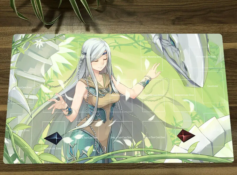 New Yugioh Yugioh Play Mat Maiden With Eyes Of Blue Ccg Tcg Gioco Di Carte Collezionabili Tappetino Per Mouse Con Zone + Borsa Regalo Gratuita