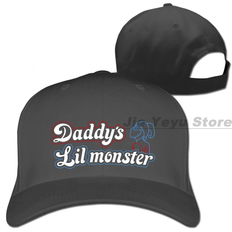 Daddy's Lil Monster бейсбольная кепка для мужчин и женщин, Кепка-Дальнобойщик, модная Регулируемая Кепка - Цвет: 1-Black