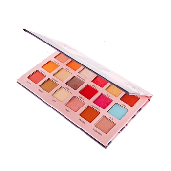 

18 Colors Eye Shadow Pallete Highly Pigment Cream Glitter Eyeshadow Palette Easy To Blend Eye Make Up Comestic