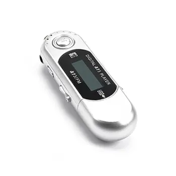 

Digital Mini USB MP3 Music Player FM Radio Function With TF Card Slot LCD Screen Portable USB Flash Drive With Earphone