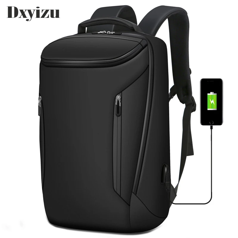 Man Backpack Fit 17 Inch Laptop Usb Recharging Multi layer Space Travel