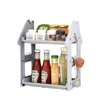 

AA Creative Plastic Organizing Storage Rack Solid Color Hollow Design Storing Rack For Kitchen, Bathroom, Bedroom and Makeup