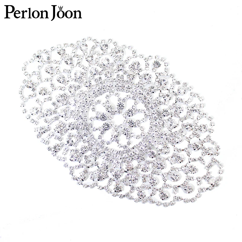 Strass Patches Gold Silber Für Frauen Nähen Auf Kleidung Arm Ärmel Kristall Aufkleber DIY Applique ausschnitt Hochzeit Schuh Tasche YHZ031 – Detail 8