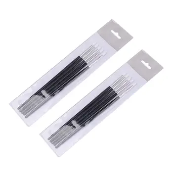 

2 Sets Nail Art Rhinestone Glue Gel Adhesive Resin Gem Polish Decor Brush Pen Nail Gel Pen Soft Silicone