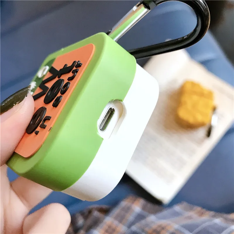 Милый 3D ароматический чехол для наушников Taro Pie для AirPods 1 2 Bluetooth гарнитура зарядная коробка 3D Мягкий силиконовый чехол s с крючком