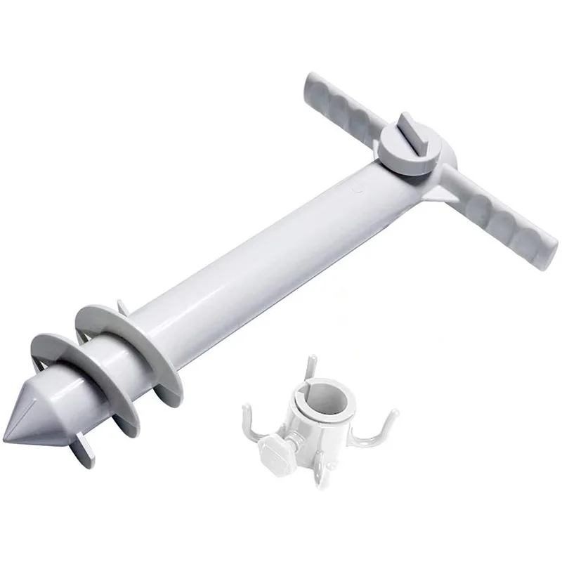 Beach Umbrella Sand Anchor beach umbrella plug base umbrella stand holder parasol base stand 3/5 Spiral Safe Stand With Holder Hanging Hook For Strong Winds Fits All Beach Umbrella
