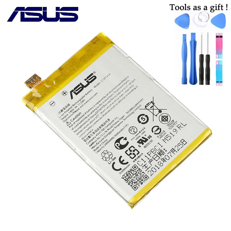 Оригинальный аккумулятор C11P1424 для Asus ZenFone 2 Z008D ZE551ML ZE550ML Z00AD ZenFone2 5 дюйма 3000 мАч |