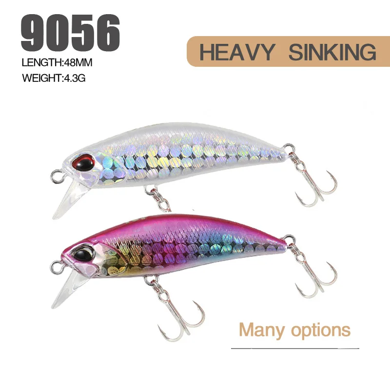 1pcs 48mm 4.3g Heavy Sinking Artificial Bait Mini Minnow Hard Plastic Wobbler Fishing Tackle Accessories 9056 | Спорт и развлечения