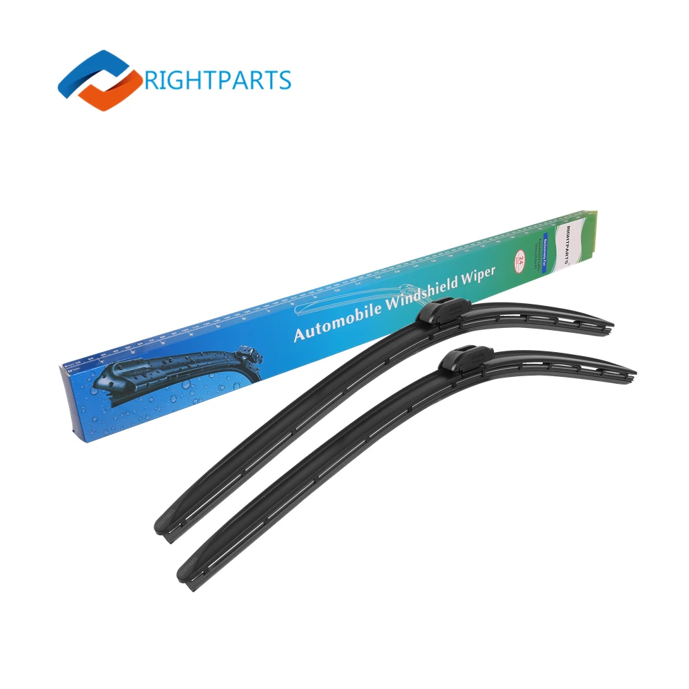 

RIGHTPARTS 2pcs Universal Car Front Wiper Blades 24"+20"/21"/22"/24"/26"/28" Window Windshield Windscreen Fit U/J Hook Car Wiper