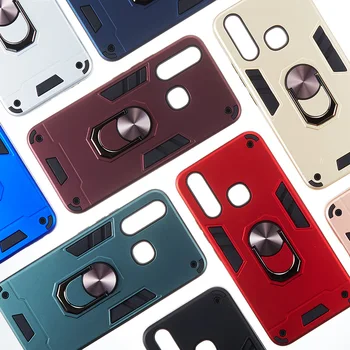 

Ring Holder Armor Bumper Phone Case For VIVO Y17 Y15 Y12 Y3 Y11 U10 2019 Back Cover For VIVO Y19 U3 S5 Z5X V11i V15 Pro cases