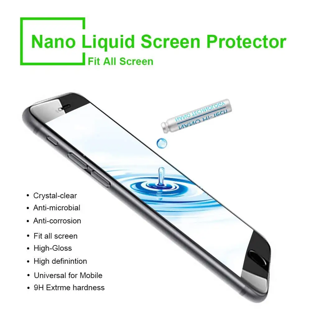 

OYEFLY Upgraded Nano Liquid Screen Protector for All Smart Phones,for iPhone X/XR/ 8 Plus/Galaxy Note 8 S8 S9,Scratch Resistant