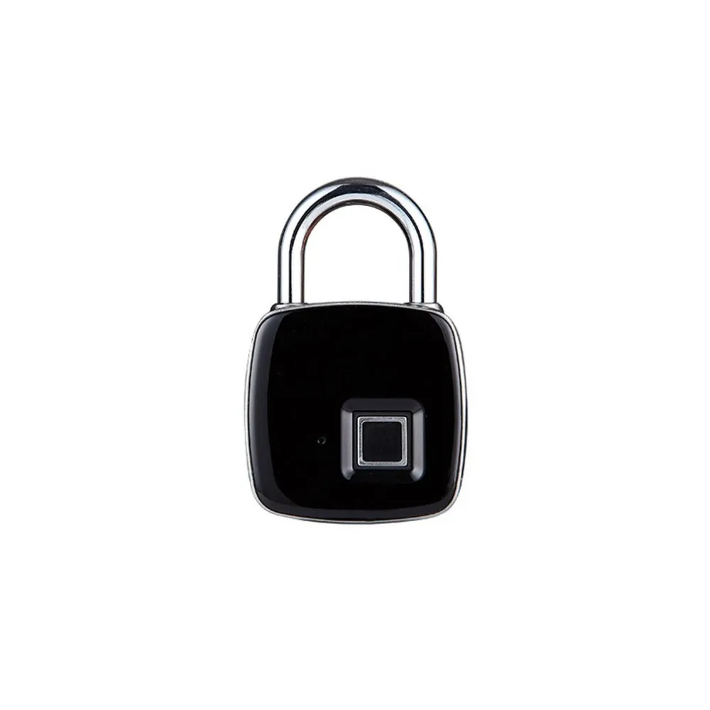 USB Перезаряжаемый умный без ключа замок отпечатков пальцев IP65 Водонепроницаемый Противоугонный навесной замок для багажа Замок для чемодана