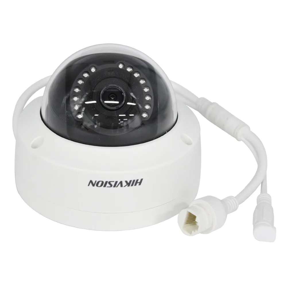 Hikvision DS-2CD1143G0-I POE камера видеонаблюдения 4MP ИК Сетевая купольная камера 30 м IR IP67 IK10 H.265+ sd-kaart слот