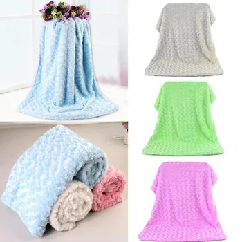 

Practical Tool Fleece Infant Thickening Stroller Coral Cashmere Double Layer Blanket Born Cover