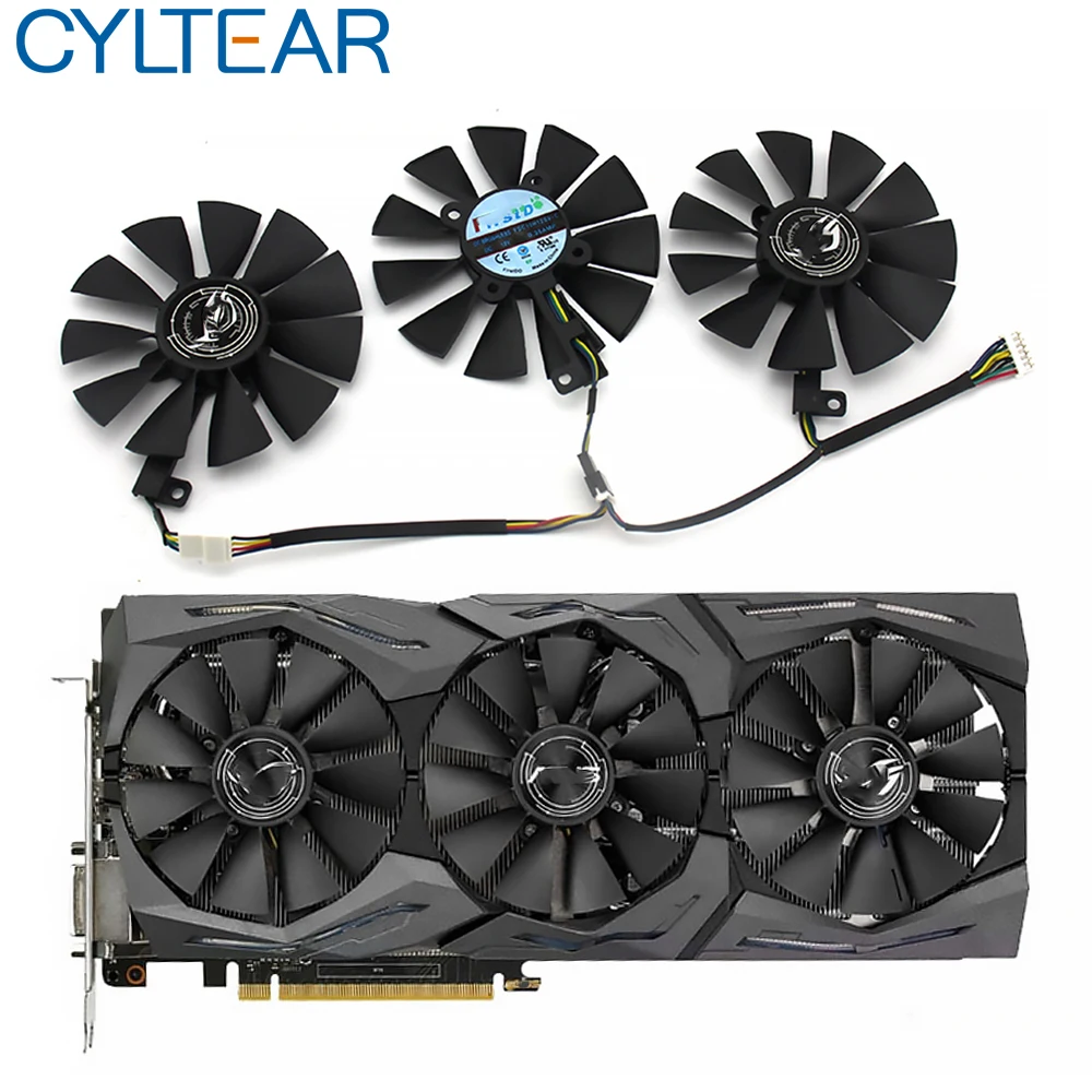 

87MM FDC10U12S9-C FDC10H12S9-C For ASUS GTX 980 Ti R9 390X 390 GTX 1060 1070 1080 Ti RX 480 RX480 Graphics Card Cooling Fan