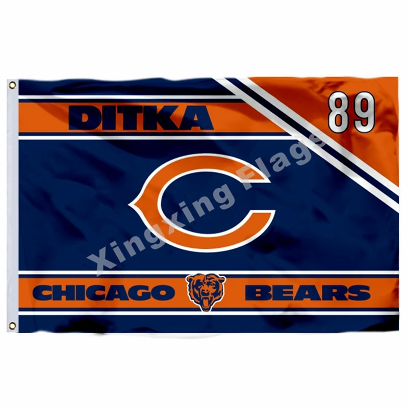 Chicago Bears касательно видоизмененного Флаг США 3ft X 5ft полиэстер баннер летающие Размеры № 4 90X150 см Изготовленный На Заказ Флаг - Цвет: C1