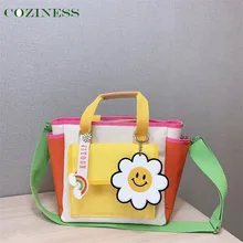 COZINESS Bolsa de pañales, bolso de hombro multifuncional de lona impermeable a juego de colores, bolsillo de almacenamiento de gran capacidad para exteriores