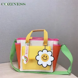 Cooless – sac à couches étanche en toile de couleurs assorties, sacs à bandoulière multifonctionnels pour l'extérieur, poche de rangement de grande capacité 