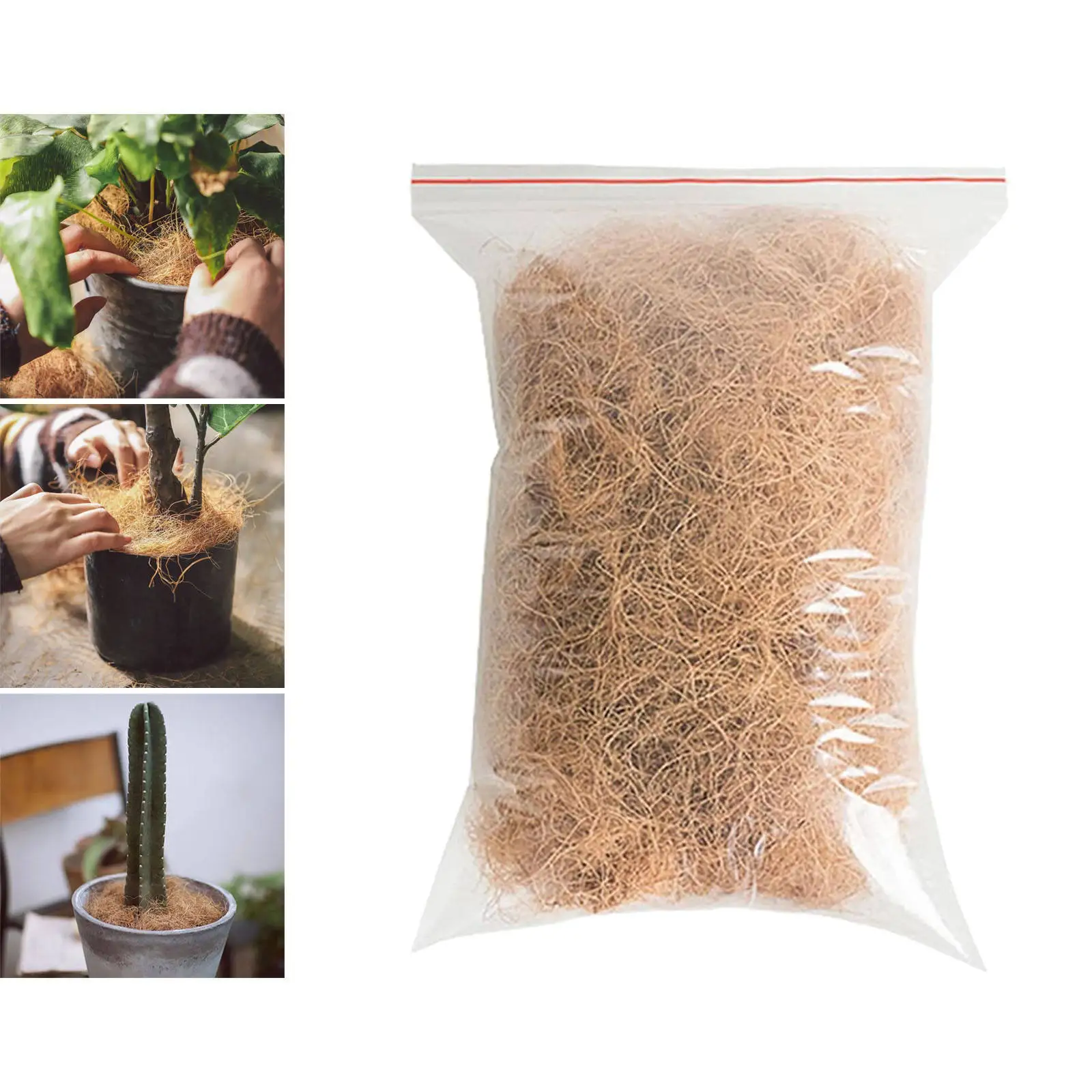 장 코코넛 껍질 섬유 난초 새 둥지, 토양 온도 유지, PH 균형 정원 심기 용품, 500g