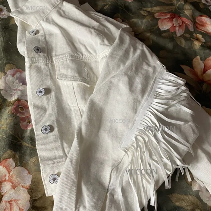 Women-Denim-Tassel-Jackets-Short-Fashion-Tops-Female-Casual-Long-Sleeve-Button-Outwear-Coats-White-Top