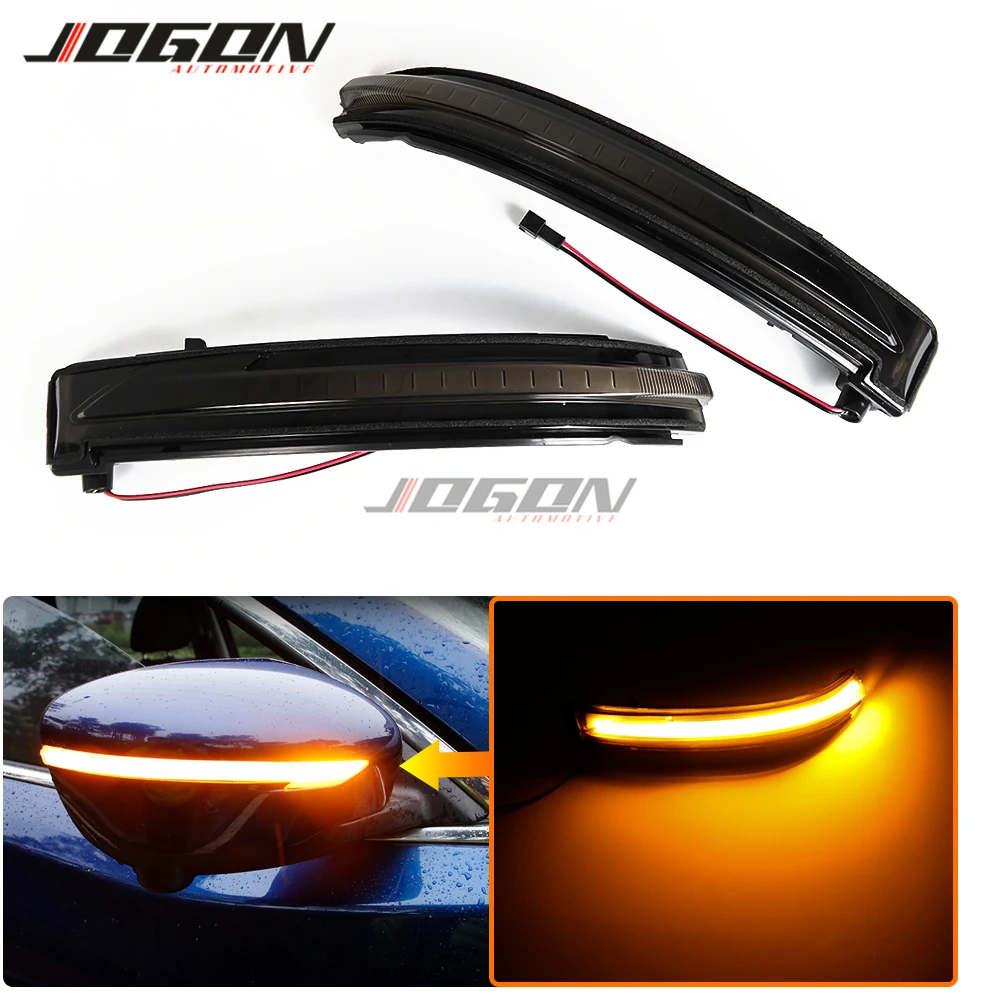 Dynamic LED Turn Signal Light Mirror Sequential Lamp For Nissan Rogue X-Trail T32 Qashqai J11 2014+ Murano Z52 Pathfinder R52