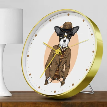 

Cartoon Mr Deer Wall Clock Modern Design Table Desk Digital Clock Bedroom Living Room Decoration Nordic Style Silent Clocks