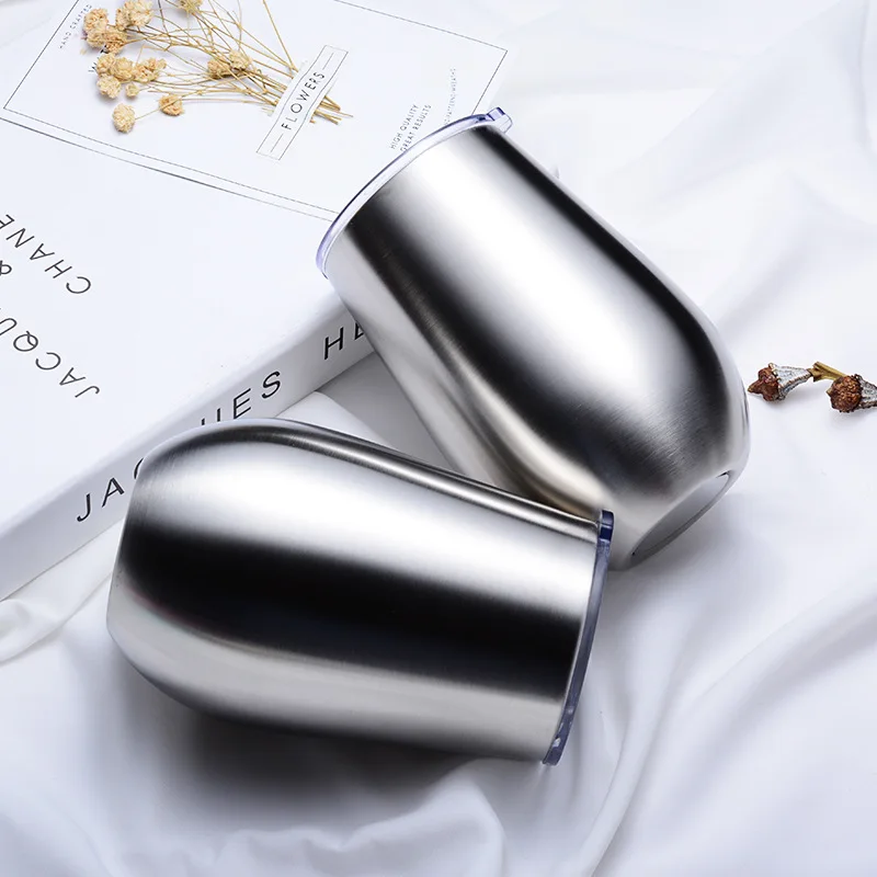 304 Stainless Steel Egg Cup Double Layer with Cross Border Cover Insulated Cold Insulation Creative Modeling Gift Customization