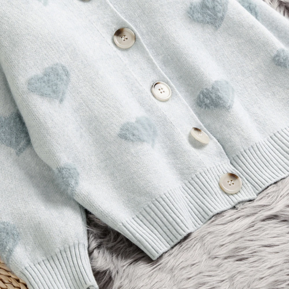 Vertvie, модный Женский вязаный кардиган, осенний, Повседневный, теплый мохеровый свитер, женский, о