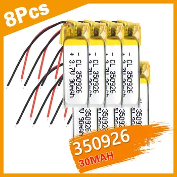 

3/4/8PC 3.7V 90mAh 350926 Lithium Polymer Li-Po li ion Rechargeable Battery For MP3 MP4 MP5 GPS DVD Tablet Bluetooth Camera Lipo