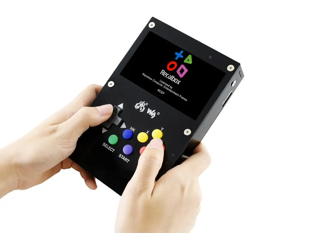 Игровая приставка, портативный Ретро, 4,3 дюймовый ips дисплей на основе Raspberry Pi, Waveshare GamePi43, 800*480 пикселей
