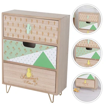 

1Pc Desktop Jewelry Storage Cabinet Creative Storage Case Sundries Holder Storage Case Home Storage Box Storage Box for Storage