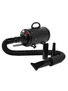 

Professional Pet Hair Dryer 3 Gear Speed Dog Cat Grooming Dryer Blower Pet Clothes Dryer 110V/220V/2200W Hot/Cold Air Black