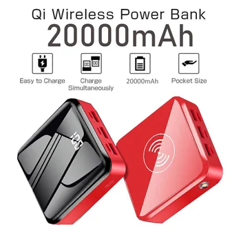 

Power Bank 20000 mAh mini Power Bank 3 Input Output Portable Phone Charger With LED Display Flashlight Powerbank For smart Phone