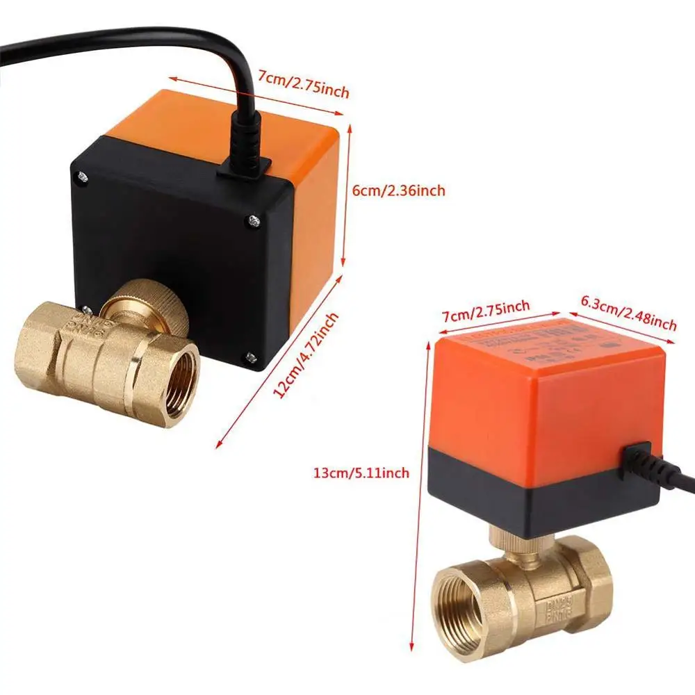 1/2 Электрический шаровой клапан boost контроллер переменного тока 220 в латунный