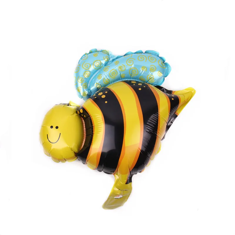 Шмель пчела тематический счастливый день пчелы воздушные шары с днем рождения баннер мед пчела вечерние украшения торт Топпер детский душ вечерние принадлежности - Цвет: 1pc 16inch bee