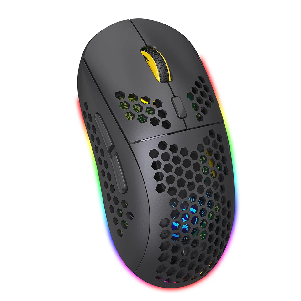 Беспроводная игровая мышь 2 4 ГГц RGB Type-C перезаряжаемые мыши 3600 DPI 5 передач