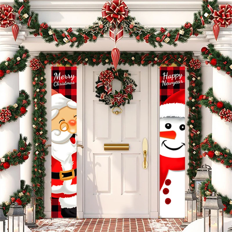 Natal pendurado porta banner feliz natal ao ar livre banner enfeites de  natal decoração natal ano novo 2022|Enfeites p/ árvore de Natal| -  AliExpress