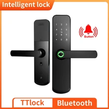 

X7 Fingerprint Lock Smart BT TT Lock App Card Digital Keyless Code Battery Electronic Door Lock for Home Smart Door Lock