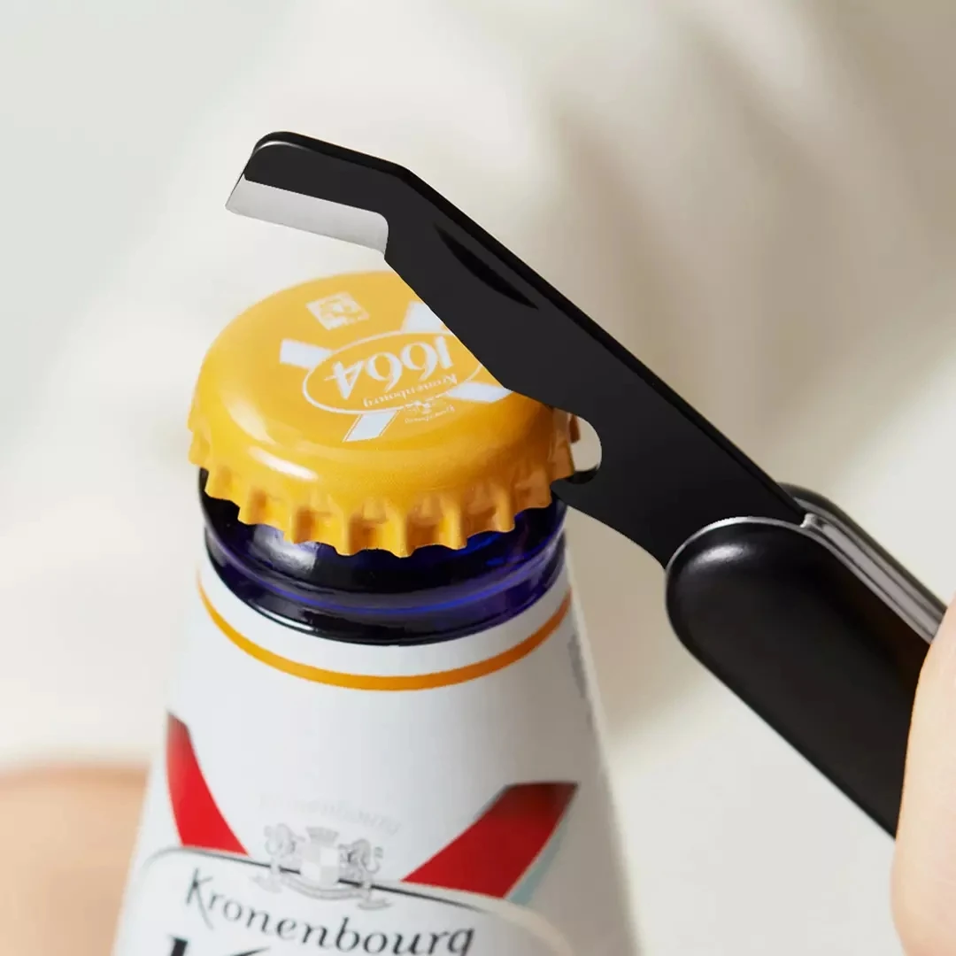 2024 Huohou 미니 접이식 상자 오프너, 맥주 오픈 스테인레스 스틸, 다기능 나이프, 휴대용 오픈 패키지, 날카로운 커터 캠프 도구