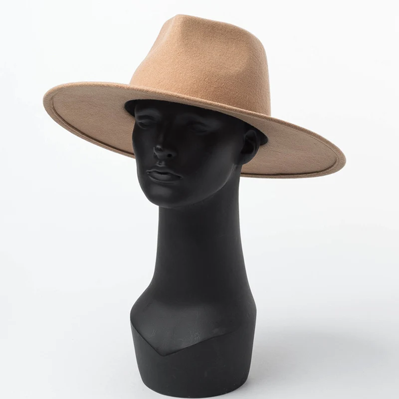 Classical Wide Brim Porkpie Fedora Hat 