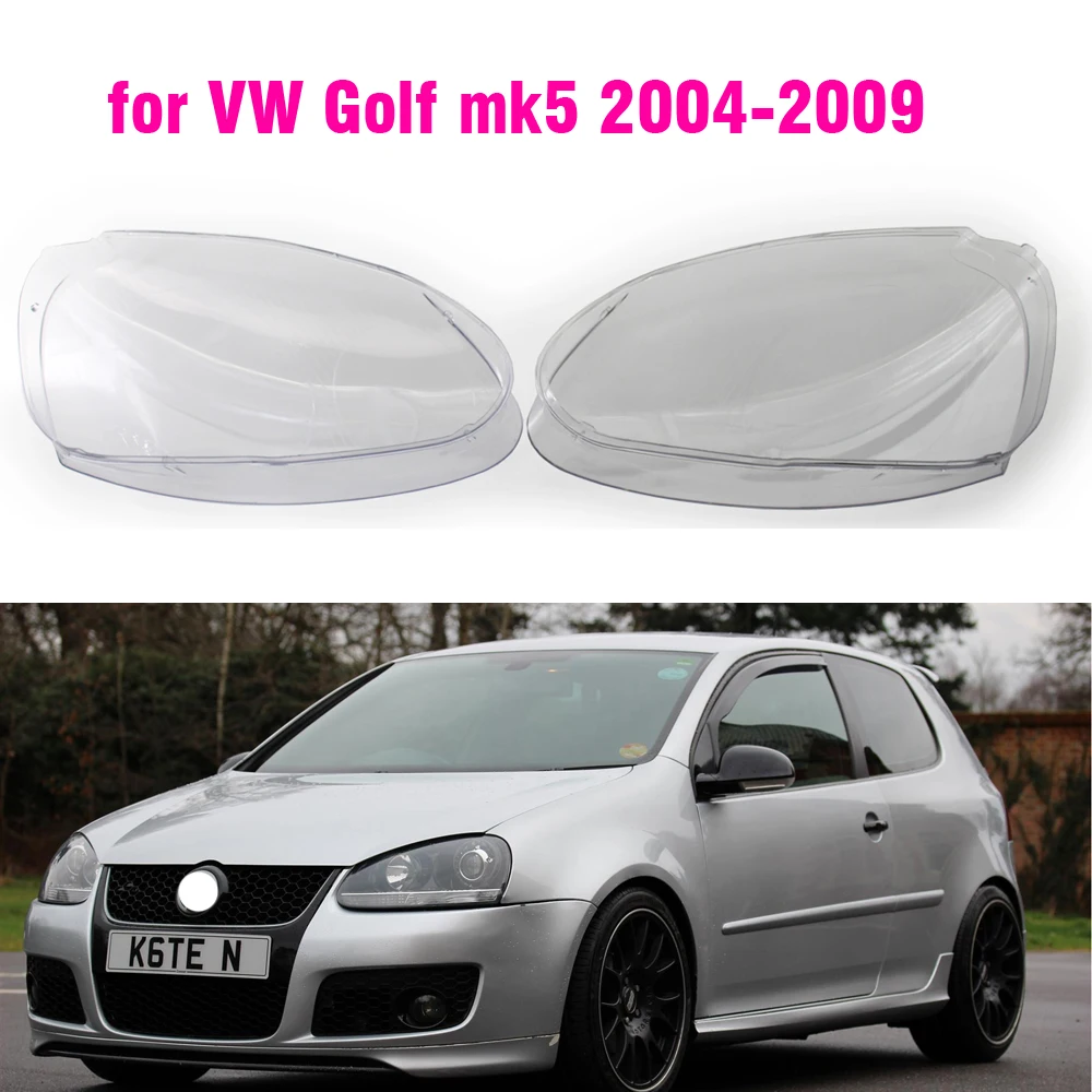 1 stücke Auto Front Scheinwerfer Objektiv Abdeckung Für VW Golf MK5 V 5 GTI  2004 2005 -2009 Auto Lampenschirm abdeckungen gehäuse transparent -  AliExpress