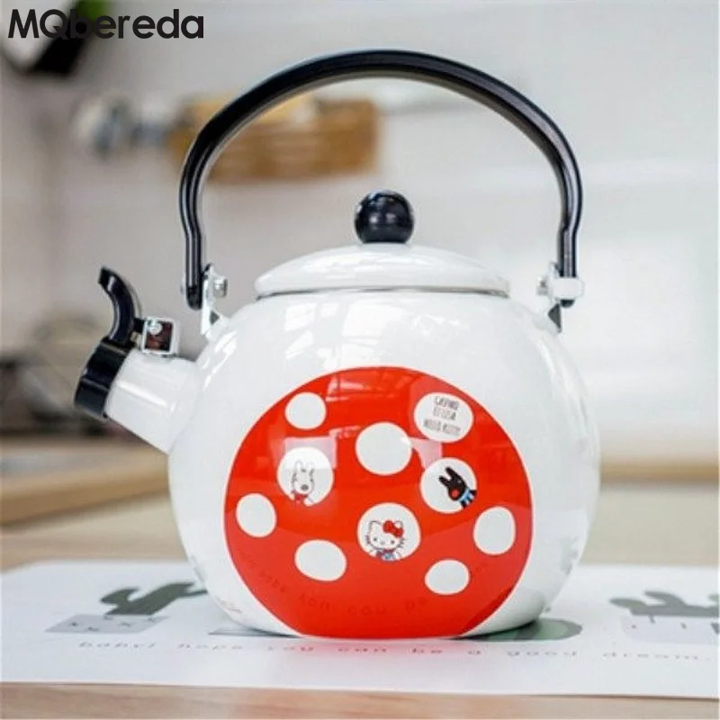 High Quality Enamel Whistling Water Kettle 2l Japanese Teapot Small Tea
