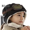 New Winter Fashion Cute BabyToddler Baby Boys Girls Kids Pilot Aviator Warm Cap Hat Beanie Pilot Caps 2 Colors 2