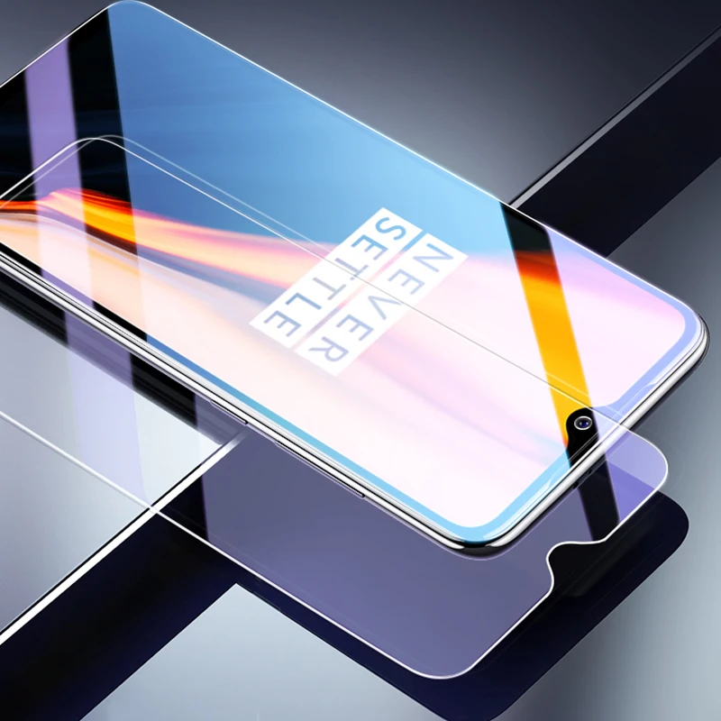 Закаленное стекло для Oneplus 7 T с полным покрытием экрана защита от синего