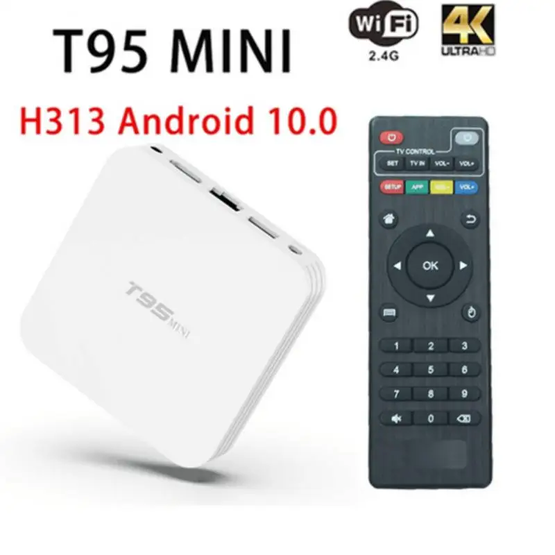 T95 Мини Android 10.0 ТВ-приставка четырехъядерный 2 Гб RAM 16 ROM Smart TV STB 4G WiFi телеприставка 4K
