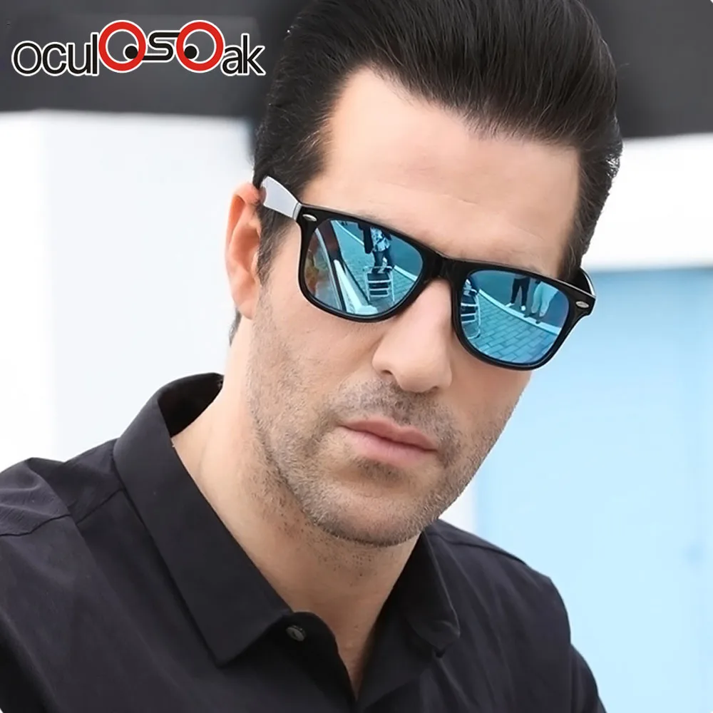 

Yellow Night Vision Sunglasses Men Square Mirror Sun Glasse With Brand Logo Luxury Eyewears UV400 Goggles Male 1029
