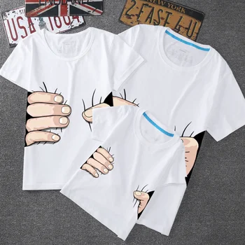 

Family Matching Clothes Best Friend Tshirt Personality creativity Printed T Shirt Family Look Mother Son Dad Daughter outfits