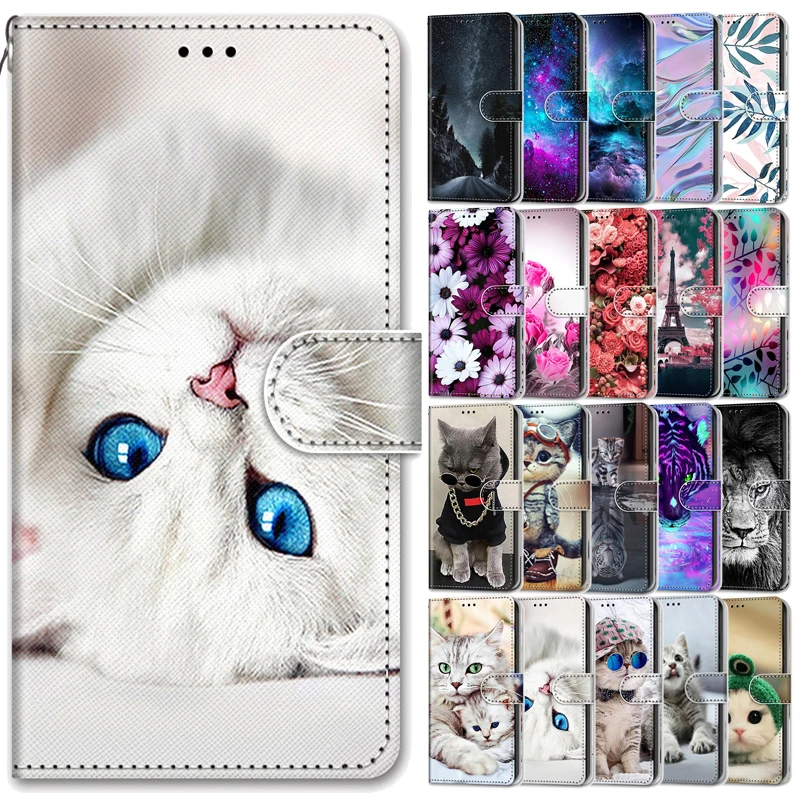 Custodia A Portafoglio In Pelle Per Samsung Galaxy S8 Flip Cover Na Per Samsung S 8 G950 Sm-G950F S8Case Custodia Per Animali Dipinta Borse Per Telefo